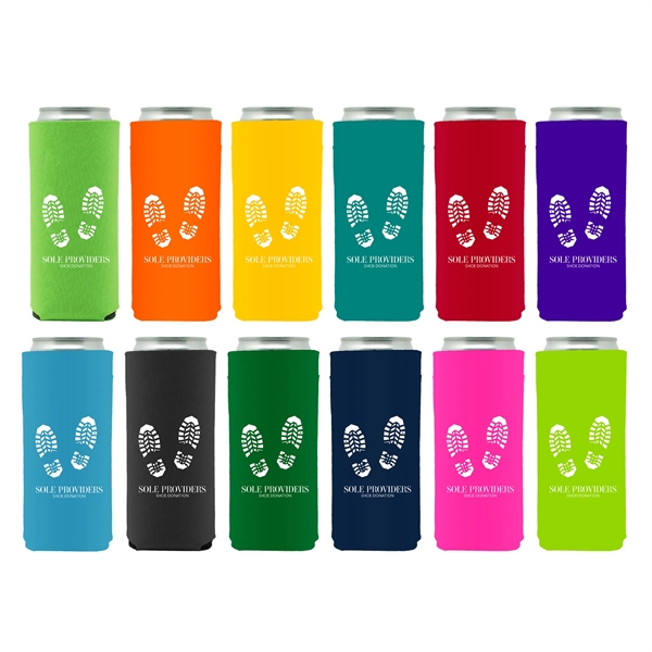 Keep slim cans cold & your brand bold with this trendy... from ASI 61966 HPG / HPG Gold Best Promotions USA