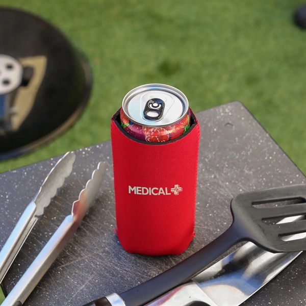 Keep slim cans cold & your brand bold with this trendy... from ASI 61966 HPG / HPG Gold Best Promotions USA