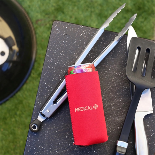 Keep slim cans cold & your brand bold with this trendy... from ASI 61966 HPG / HPG Gold Best Promotions USA