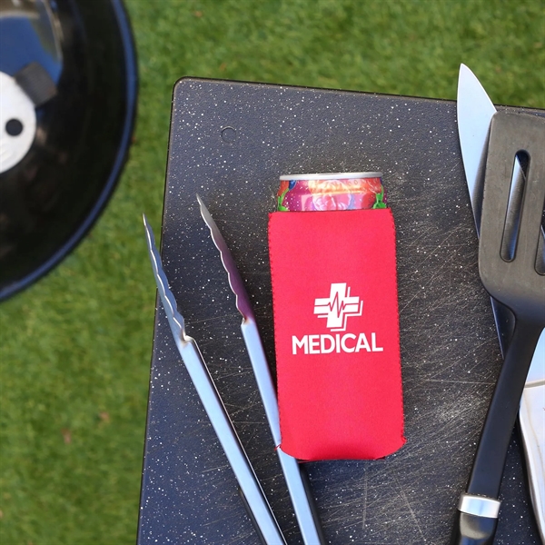 Keep slim cans cold & your brand bold with this trendy... from ASI 61966 HPG / HPG Gold Best Promotions USA