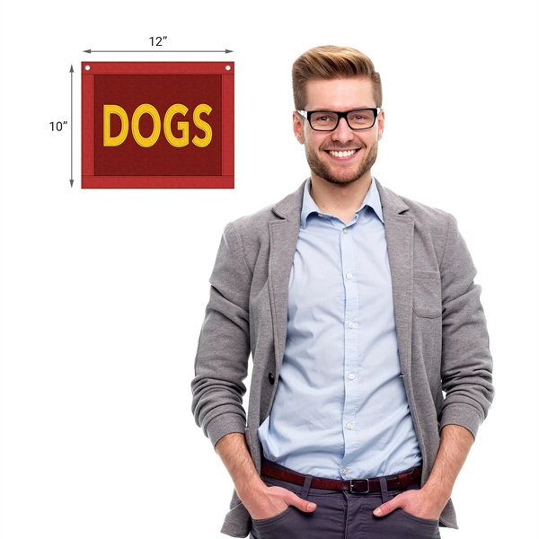 10" x 12" Appliqued Full Color Custom Felt Banner... from ASI 80228 Quinn