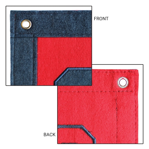 12" x 18" Appliqued Full Color Custom Felt Banner... from ASI 80228 Quinn