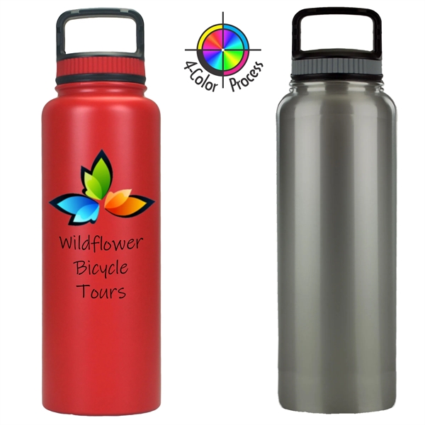 33oz Straight Side Vacuum Growler with Handle Top... from ASI 80093 Pyrographics / Pyrographics Line