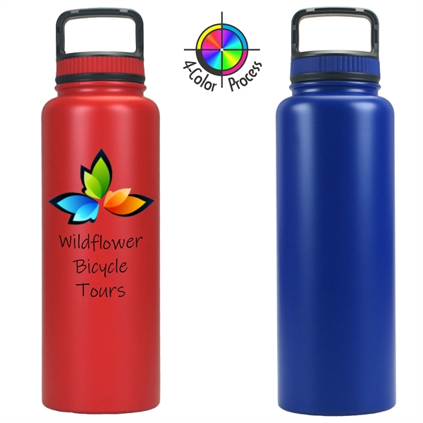 33oz Straight Side Vacuum Growler with Handle Top... from ASI 80093 Pyrographics / Pyrographics Line