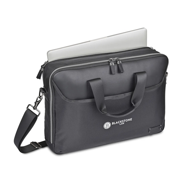 Travis & Wells® recycled nylon and PU leather laptop portfolio with... from ASI 56070 Gemline / Gemline®