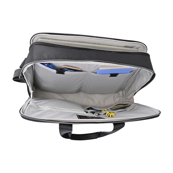 Travis & Wells® recycled nylon and PU leather laptop portfolio with... from ASI 56070 Gemline / Gemline®