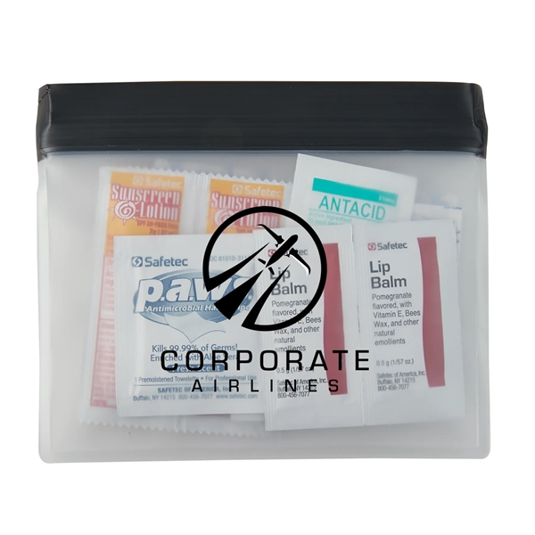 Event first aid kit in pouch with bandages, sunscreen, antimicrobial wipes,... from ASI 52840 Evans Manufacturing