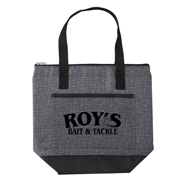 Two-tone insulated cooler tote bag made from 210 Denier RPET material,... from ASI 52840 Evans Manufacturing