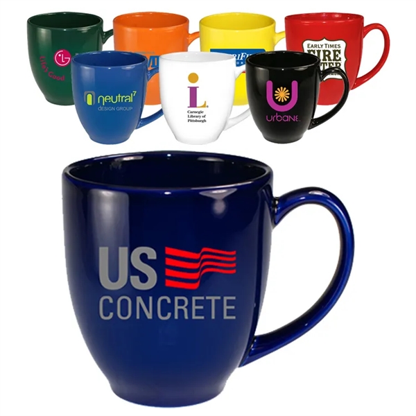 15 oz Ceramic Bistro style Coffee Mug. This version is Vitrified... from ASI 46573 Cooper & Clement Inc