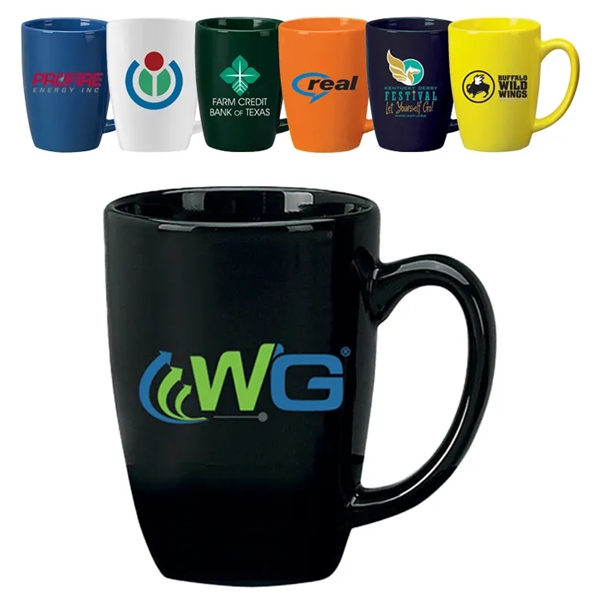 14 oz Houston Endeavor style Bistro mug. Vitrified for extra durability,... from ASI 46573 Cooper & Clement Inc