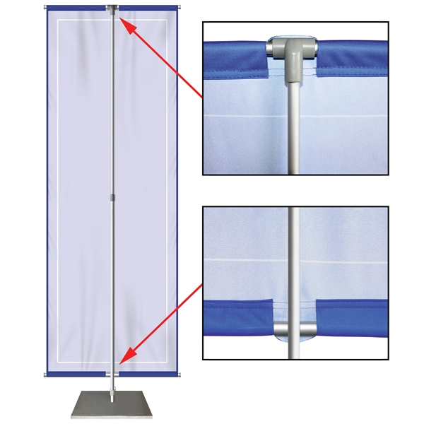 23" x 65" Display Stand with Knit Polyester Banner.... from ASI 80228 Quinn
