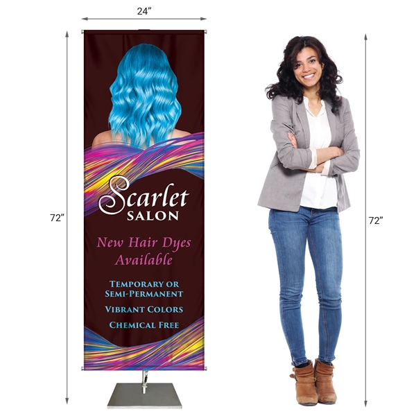 23" x 65" Display Stand with Knit Polyester Banner.... from ASI 80228 Quinn