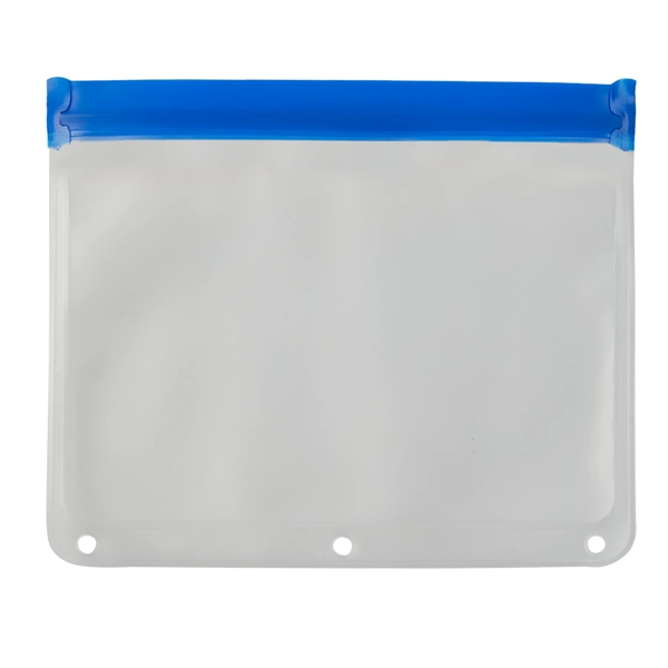 PEVA school pouch with zip-lock closure on top.... from ASI 52840 Evans Manufacturing