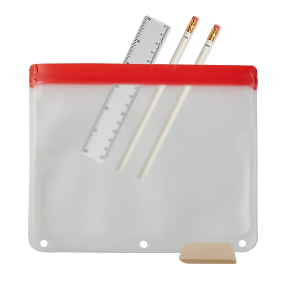 PEVA school kit with #2 lead pencils, jumbo eraser and a... from ASI 52840 Evans Manufacturing