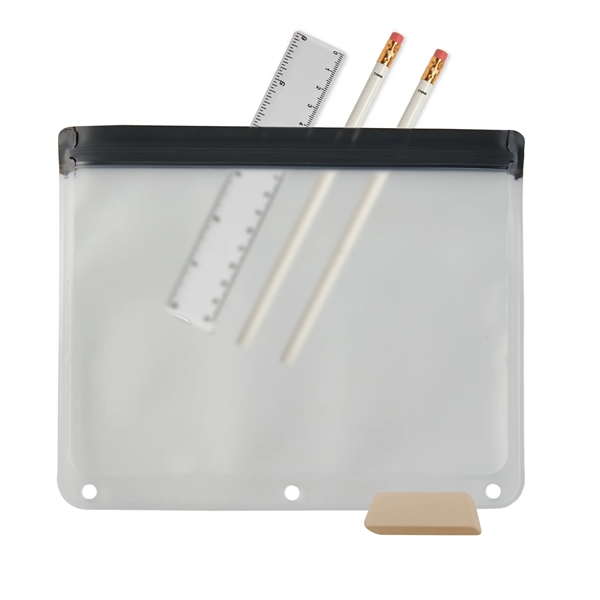 PEVA school kit with #2 lead pencils, jumbo eraser and a... from ASI 52840 Evans Manufacturing