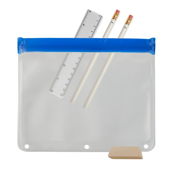 PEVA school kit with #2 lead pencils, jumbo eraser and a... from ASI 52840 Evans Manufacturing