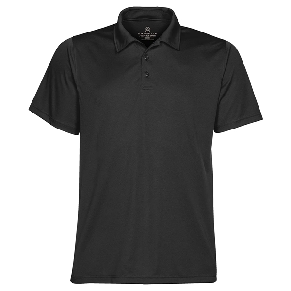 Men's polo with moisture-wicking and snag-resistant fabric, 3-button placket, self-fabric collar... from ASI 61125 Hit Promotional Products / Hit®