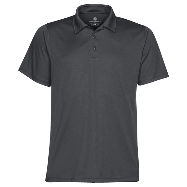 Men's polo with moisture-wicking and snag-resistant fabric, 3-button placket, self-fabric collar... from ASI 61125 Hit Promotional Products / Hit®
