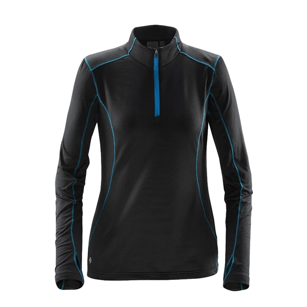 Women's fleece pullover with a moisture-management design, 1/4 zip and thumb... from ASI 61125 Hit Promotional Products / Hit®