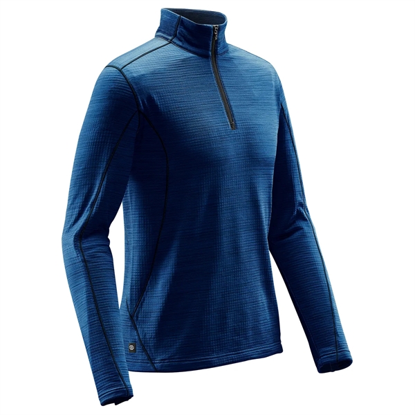Men's thermal with a moisture-management design, side panels, front 1/4 zipper... from ASI 61125 Hit Promotional Products / Hit®