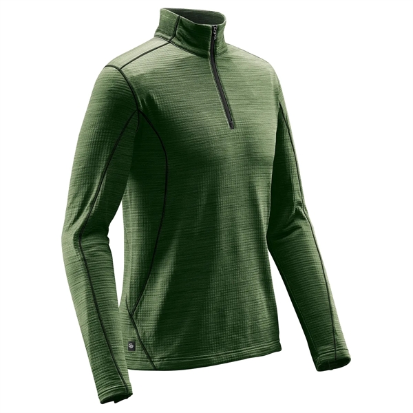 Men's thermal with a moisture-management design, side panels, front 1/4 zipper... from ASI 61125 Hit Promotional Products / Hit®