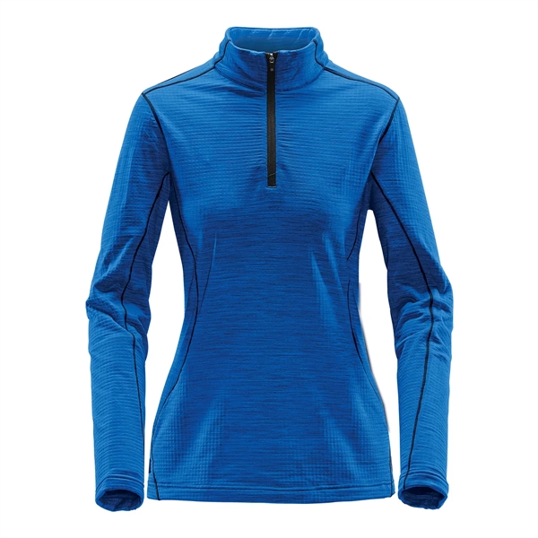 Women's thermal top with 1/4 zipper, moisture wicking performance and snag-resistant... from ASI 61125 Hit Promotional Products / Hit®