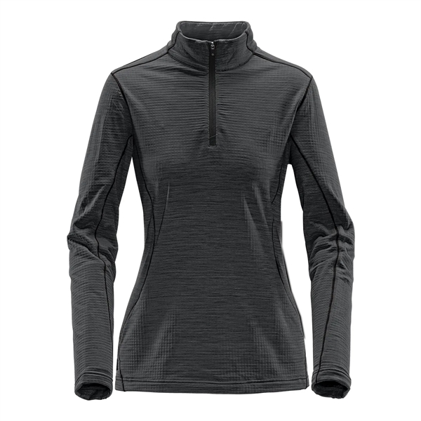 Women's thermal top with 1/4 zipper, moisture wicking performance and snag-resistant... from ASI 61125 Hit Promotional Products / Hit®