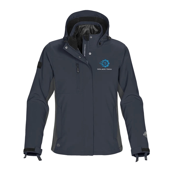 Women's jacket with a waterproof design, adjustable hood, adjustable cuffs, media... from ASI 61125 Hit Promotional Products / Hit®