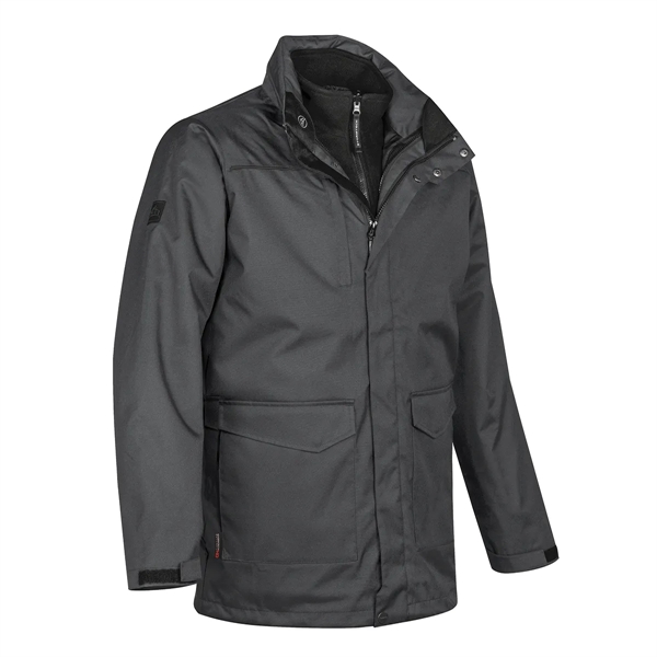 3-in-1 men's parka with an outer shell, anti-pill fleece liner, stowable... from ASI 61125 Hit Promotional Products / Hit®