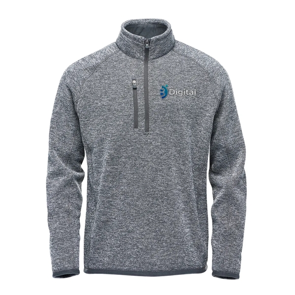 Men's pullover with a 1/4 zip front, brushed interior, zippered chest... from ASI 61125 Hit Promotional Products / Hit®
