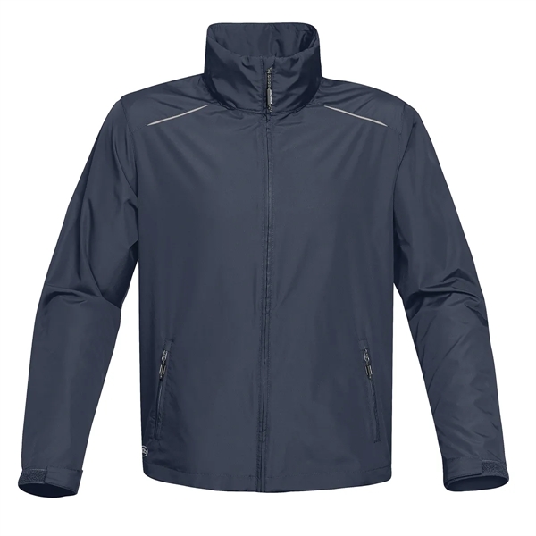 Men's jacket with an adjustable hood and cuffs, back mesh-lined vent,... from ASI 61125 Hit Promotional Products / Hit®