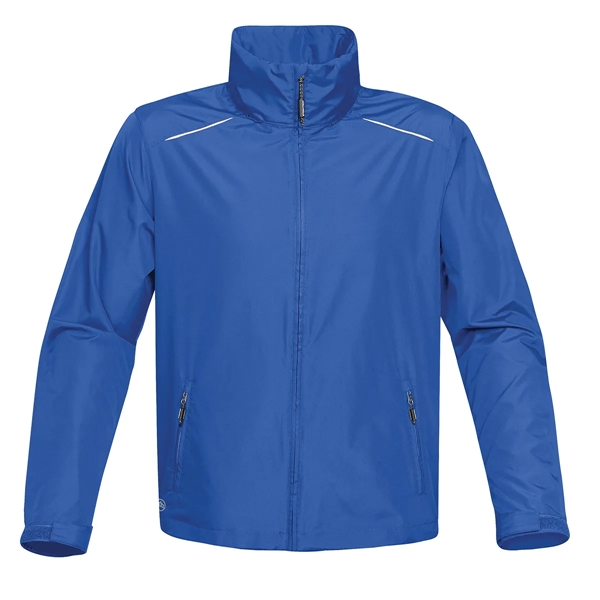 Men's jacket with an adjustable hood and cuffs, back mesh-lined vent,... from ASI 61125 Hit Promotional Products / Hit®