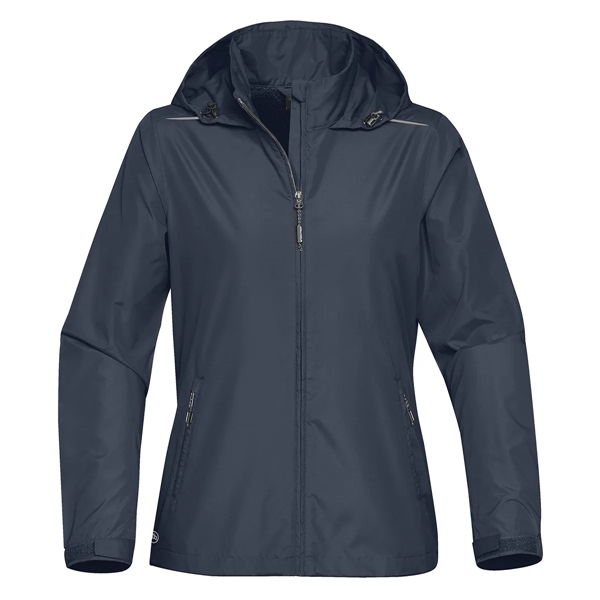 Women's jacket with an adjustable hood and cuffs, a mesh-lined vent,... from ASI 61125 Hit Promotional Products / Hit®