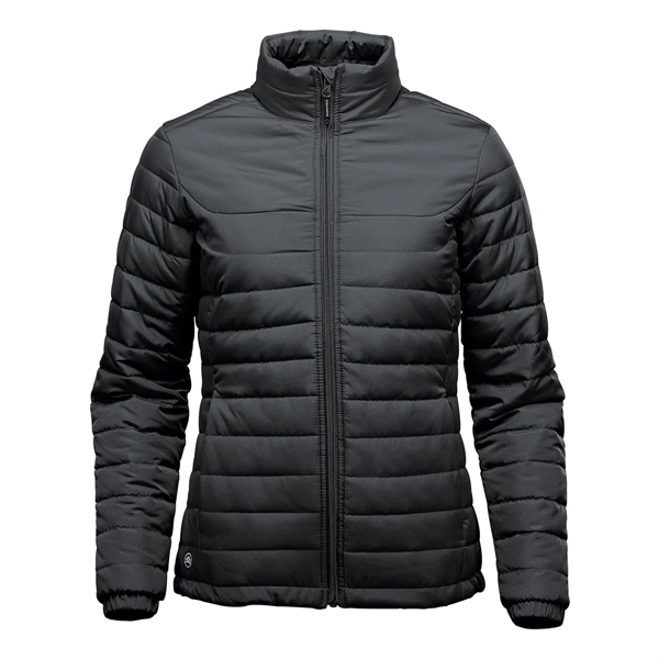 Women's jacket with a water-repellent finish, quilted body, soft lining, elasticized... from ASI 61125 Hit Promotional Products / Hit®