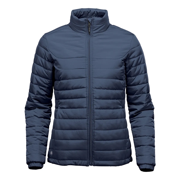 Women's jacket with a water-repellent finish, quilted body, soft lining, elasticized... from ASI 61125 Hit Promotional Products / Hit®