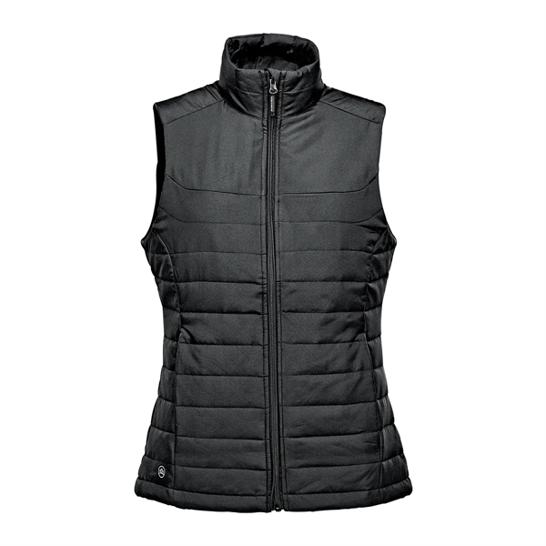 Women's quilted vest with a water-repellent finish, zippered pockets and a... from ASI 61125 Hit Promotional Products / Hit®