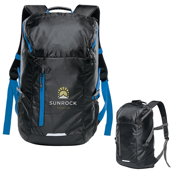 Backpack with a large hood main compartment opening, gear pocket, ventilated... from ASI 61125 Hit Promotional Products / Hit®