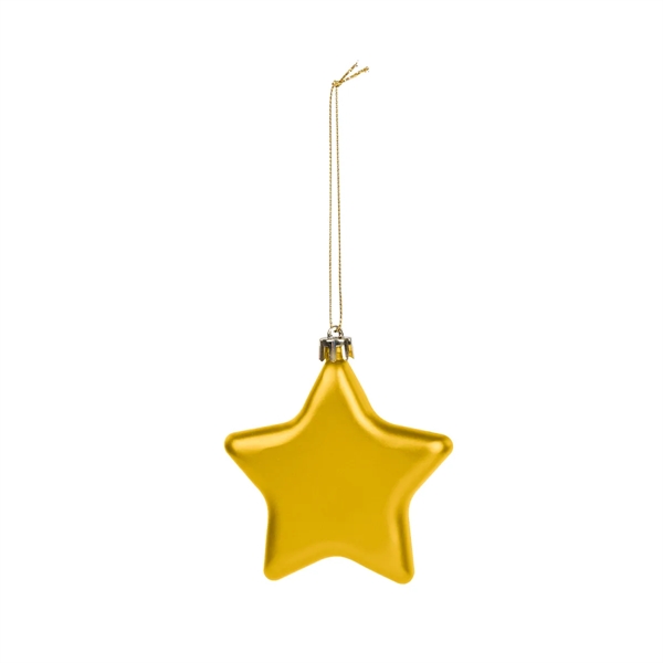 Shatter-resistant, star-shaped ornament with a string for hanging.... from ASI 61125 Hit Promotional Products / Hit®