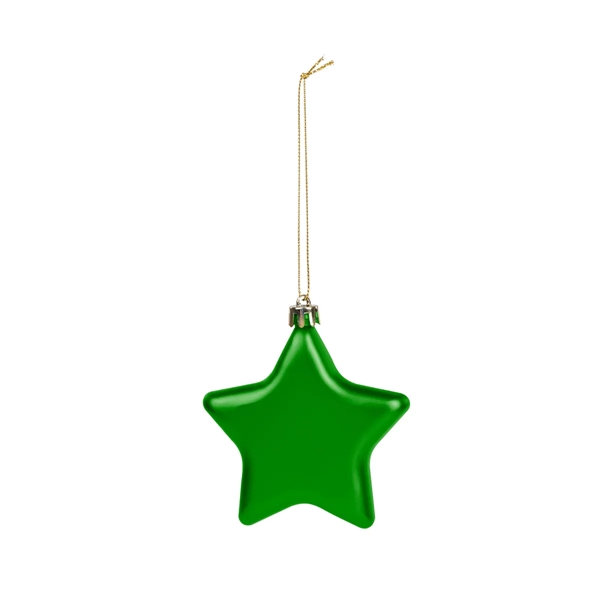 Shatter-resistant, star-shaped ornament with a string for hanging.... from ASI 61125 Hit Promotional Products / Hit®