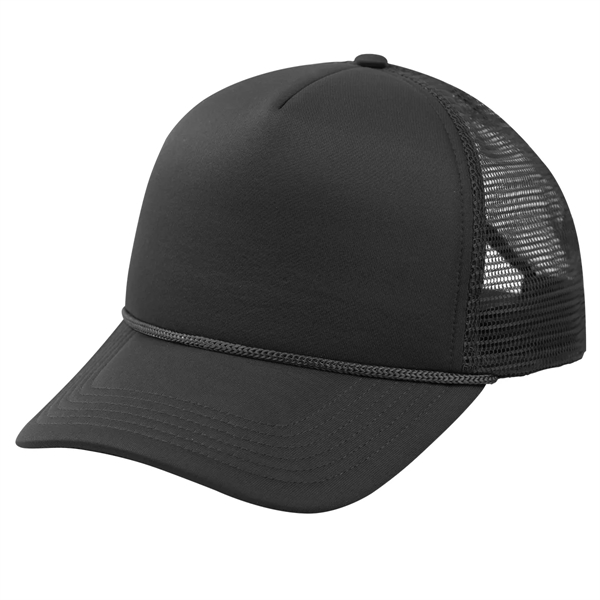 Trucker cap with a five-panel design, structured crown, pre-curved visor, adjustable... from ASI 61125 Hit Promotional Products / Hit®