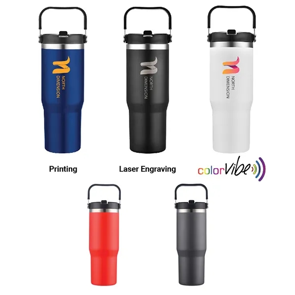 30 oz SipTek Vacuum Tumbler with Carrier... from ASI 99030 Zipline / Zipline®
