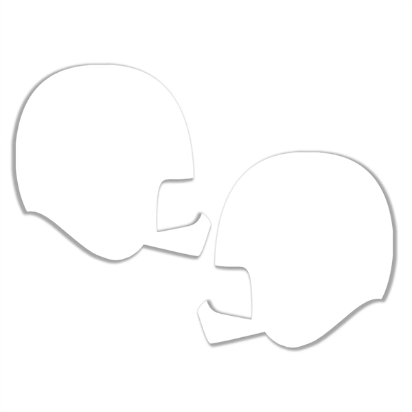 Helmet stickless hand fan printed on 16 point coated board stock.... from ASI 93520 Ventura Inc