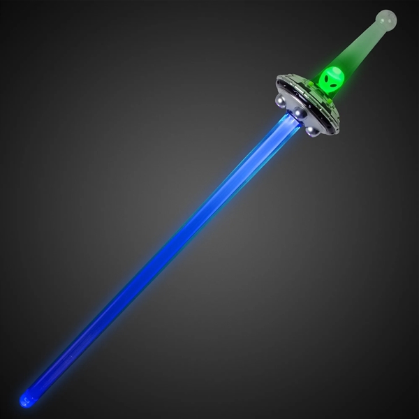 24" plastic sword toy with alien UFO handle and battery operated... from ASI 42016 Brighter Promotions Inc