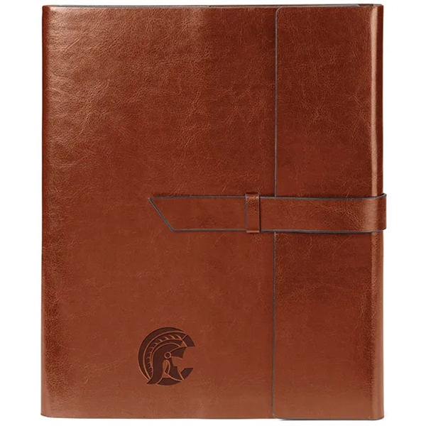 Vinyl portfolio with matching interior pen loop pen not included, brown... from ASI 88660 Spector & Co.