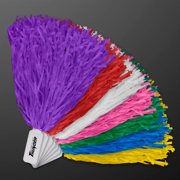 Economy Non-Light Up Pom Poms; Blank & Imprinted Pricing... from ASI 34194 ALightPromos