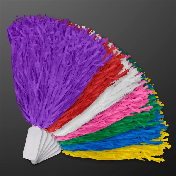 Economy Non-Light Up Pom Poms; Blank & Imprinted Pricing... from ASI 34194 ALightPromos