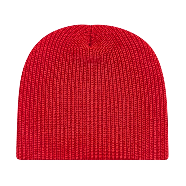 The Ribbed Knit Beanie is a 100% acrylic full rib knit... from ASI 43792 Cap America Inc