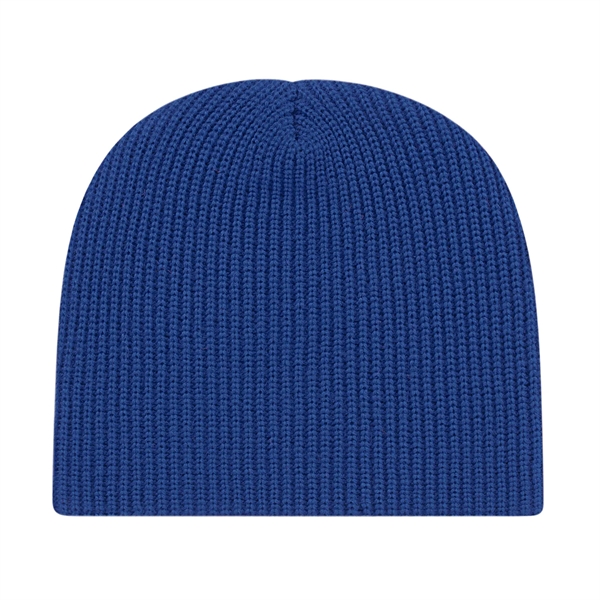 The Ribbed Knit Beanie is a 100% acrylic full rib knit... from ASI 43792 Cap America Inc