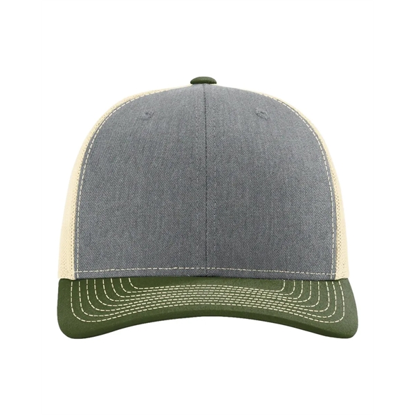 Trucker snapback cap made of polyester/cotton with a mesh back and... from ASI 84358 S&S Activewear