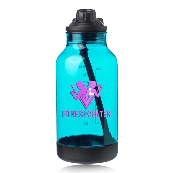 64 oz. plastic sports bottle with a silicone straw, capacity markings,... from ASI 39552 BEL Promo